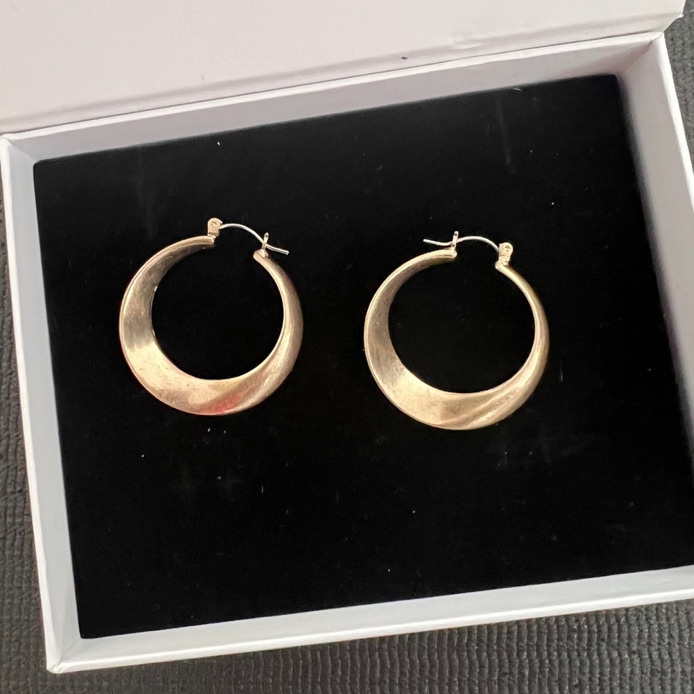 Gold Crescent Hoop Earrings - Women Jewelry Earrings